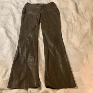 Benneton Faux Suede/leather bootleg pants.